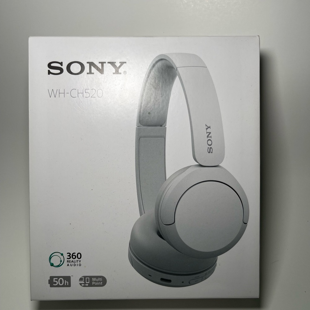 Sony WH-CH520 Headphones - Elegant White